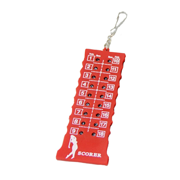 18 Hole Golf Score Counter Outdoor Sport Golf Scoreboard Training Practice Competition Accessory Red