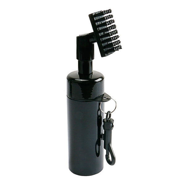 Golf Club Cleaning Brush Groove Cleaner with Squeeze Bottles Black