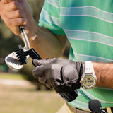 Golf Club Cleaning Brush Groove Cleaner with Squeeze Bottles Black