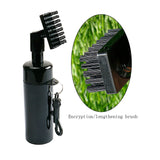 Golf Club Cleaning Brush Groove Cleaner with Squeeze Bottles Black