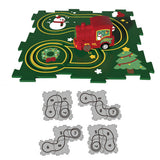 5-Piece Christmas DIY Assembling RailCar Building Toys Set Puzzle Track Car Play Set Gift