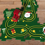 9-Piece Christmas DIY Assembling RailCar Building Toys Set Puzzle Track Car Play Set Gift