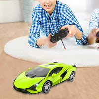 1:24 Scale Remote Control Car Toys 4-channel Rechargeable RC Drift Car Green