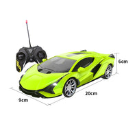 1:24 Scale Remote Control Car Toys 4-channel Rechargeable RC Drift Car Green