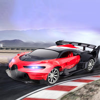 1:24 Scale Remote Control Car Toys 4-channel Rechargeable RC Drift Car Red