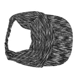 Elastic Empty Top Caps Sun Visor Caps Sun Protection Sports Beach Hat Black