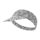 Elastic Empty Top Caps Sun Visor Caps Sun Protection Sports Beach Hat Grey