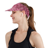 Elastic Empty Top Caps Sun Visor Caps Sun Protection Sports Beach Hat Red