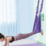 Stretching Exercise Strap Leg Stretcher Belt Flexibility Trainer for Dance Yoga Ballet Exercise Purple