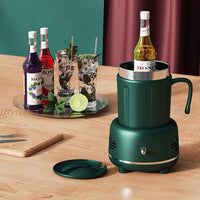 Electric Cooler Warmer Cup Fast Cooling Heating Coffee Milk Tea Green