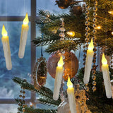 12Pcs LED Floating Candle Lights with Remote Flameless Taper Floating Candles Xmas Party Decor