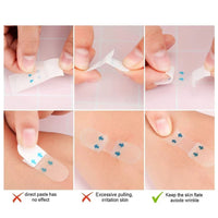 120 Pcs Invisible Face Neck Chin Eye Face Lift Sticker V Shape Tapes