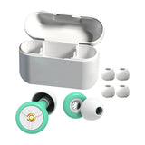 Pair of Silicone Noise Reduction Sleeping Earplugs Green