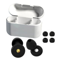 Pair of Silicone Noise Reduction Sleeping Earplugs Black