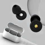 Pair of Silicone Noise Reduction Sleeping Earplugs Black
