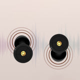 Pair of Silicone Noise Reduction Sleeping Earplugs Black