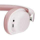 Wireless 5.3 Bluetooth Headphones Head-Worn Stereo Headset with Mic Pink