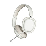 Wireless 5.3 Bluetooth Headphones Head-Worn Stereo Headset with Mic White