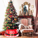 Christmas Tree Collar Xmas Tree Ring Round Christmas Tree Base Tree Skirts Style 1