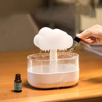 Color Changing Raining Cloud Diffuser Essential Oil Humidifier with Night Light Desk Mini Humidifier