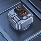 Car Wireless FM Transmitter Bluetooth Hands-Free MP3 Player USB Charger Adapter