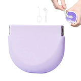 Portable Silicone Retainer Storage Case Retainer Holder Mouth Guard Retainer Case Purple