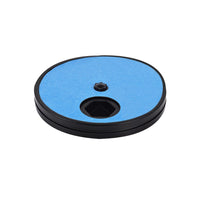 Non-Slip Pet Dog Scratch Board Rotating Round Dog Nail Scratch Pad with 6 Snack Compartments Blue