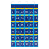 36 Pockets Numbered Pocket Chart Classroom Sundries Closet Hanging Organizer