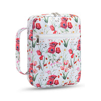 Printed Bible Bag Portable Bible Cover Bible Holder Case with Bookmark Style 1