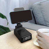 4-in-1 Bluetooth Speaker Wireless Charger Alarm Clock Phone Stand