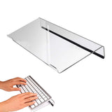 Clear Acrylic Tilted Computer Keyboard Holder Keyboard Stand for Easy Ergonomic Typing Style 2