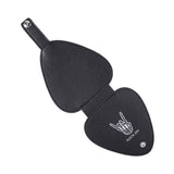 Guitar Picks Holder with 22 Picks Electric Guitar Picks Storage Pouch PU leather Plectrums Bag