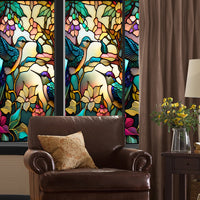 1 Sheet 100x60cm Static Cling Privacy Window Film Frosted Sticker Style 2