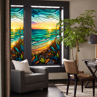 1 Sheet 100x60cm Static Cling Privacy Window Film Frosted Sticker Style 5