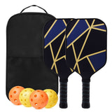 Fiberglass Pickleball Racket Set Pickleball Paddle with 4 Balls Style 2