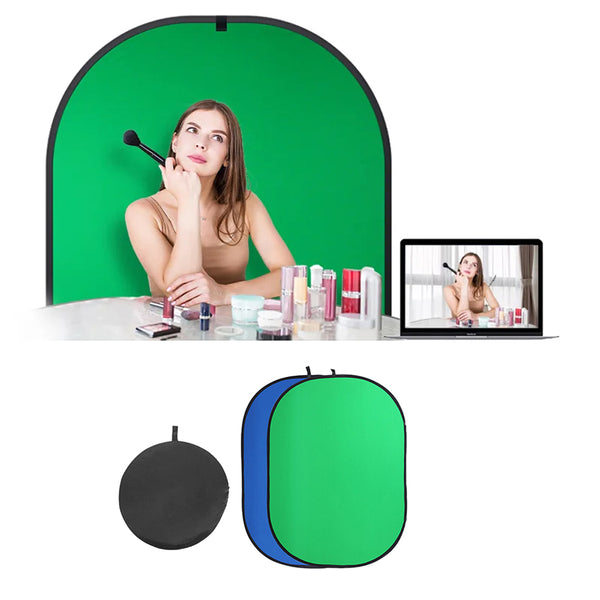 1 Pc Portable Reversible Pop Up Background Screen Collapsible Photography Background Board