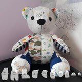 10Pcs Memory Bear Template Cutting Ruler Set