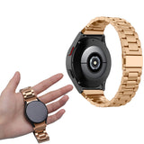 Stainless Steel Watch Band Strap for Samsung Galaxy Watch 6 5 4 Rose Gold