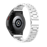 For Samsung Galaxy Watch 6 5 4 Stainless Steel Band Strap Silver