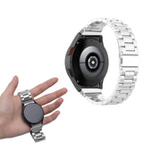 Stainless Steel Watch Band Strap for Samsung Galaxy Watch 6 5 4 Silver