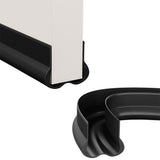 Door Draft Stopper Under Door Draft Shield Noise Cold Air Draft Guard Door Gap Sealing Black