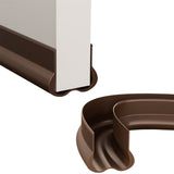 Door Draft Stopper Under Door Draft Shield Noise Cold Air Draft Guard Door Gap Sealing Brown