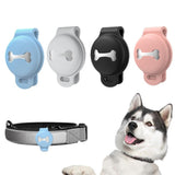 4Pcs Compatible for Apple AirTag Silicone Case Anti Lost Protective Sleeve Holder for Pets Elderly