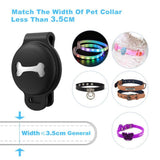 4Pcs Compatible for Apple AirTag Silicone Case Anti Lost Protective Sleeve Holder for Pets Elderly