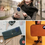 5PCS Self-Adhesive Silicone Airtag Case for Apple Air Tag Tracker Sleeve Cover Holder Navy