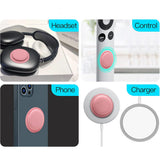 5PCS Self-Adhesive Silicone Airtag Case for Apple Air Tag Tracker Sleeve Cover Holder Pink
