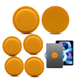 5PCS Self-Adhesive Silicone Airtag Case for Apple Air Tag Tracker Sleeve Cover Holder Yellow