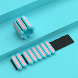 Pair of Adjustable Wrist Ankle Weights Wearable Bangles Silicone Bracelet for Yoga Aerobics Gym Style 2