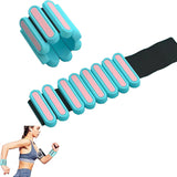 Pair of Adjustable Wrist Ankle Weights Wearable Bangles Silicone Bracelet for Yoga Aerobics Gym Style 2