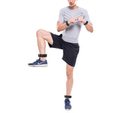 Pair of Silicone Wrist Ankle Weights Unisex Strength Training Set for Walking Running Gym Black